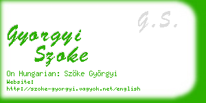 gyorgyi szoke business card